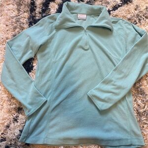 Light Blue Quarter-Zip Pullover Columbia Light Weight